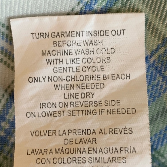 REWIND TARTAN GREEN/WHITE PLAID SKIRT. JUNIOR SIZE MEDIUM - Picture 7 of 7